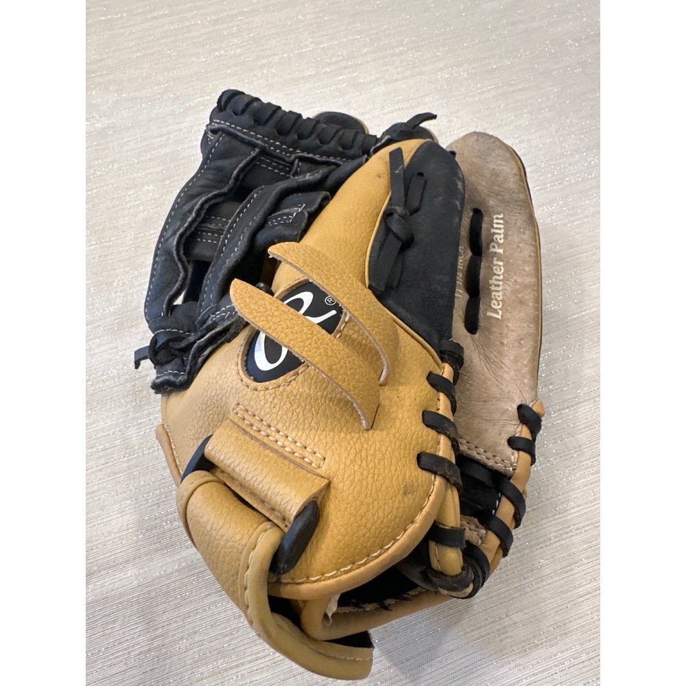 Rawlings Playmaker WPM115NC 11.5 Inch Baseball Glove Leather Palm Tan Black